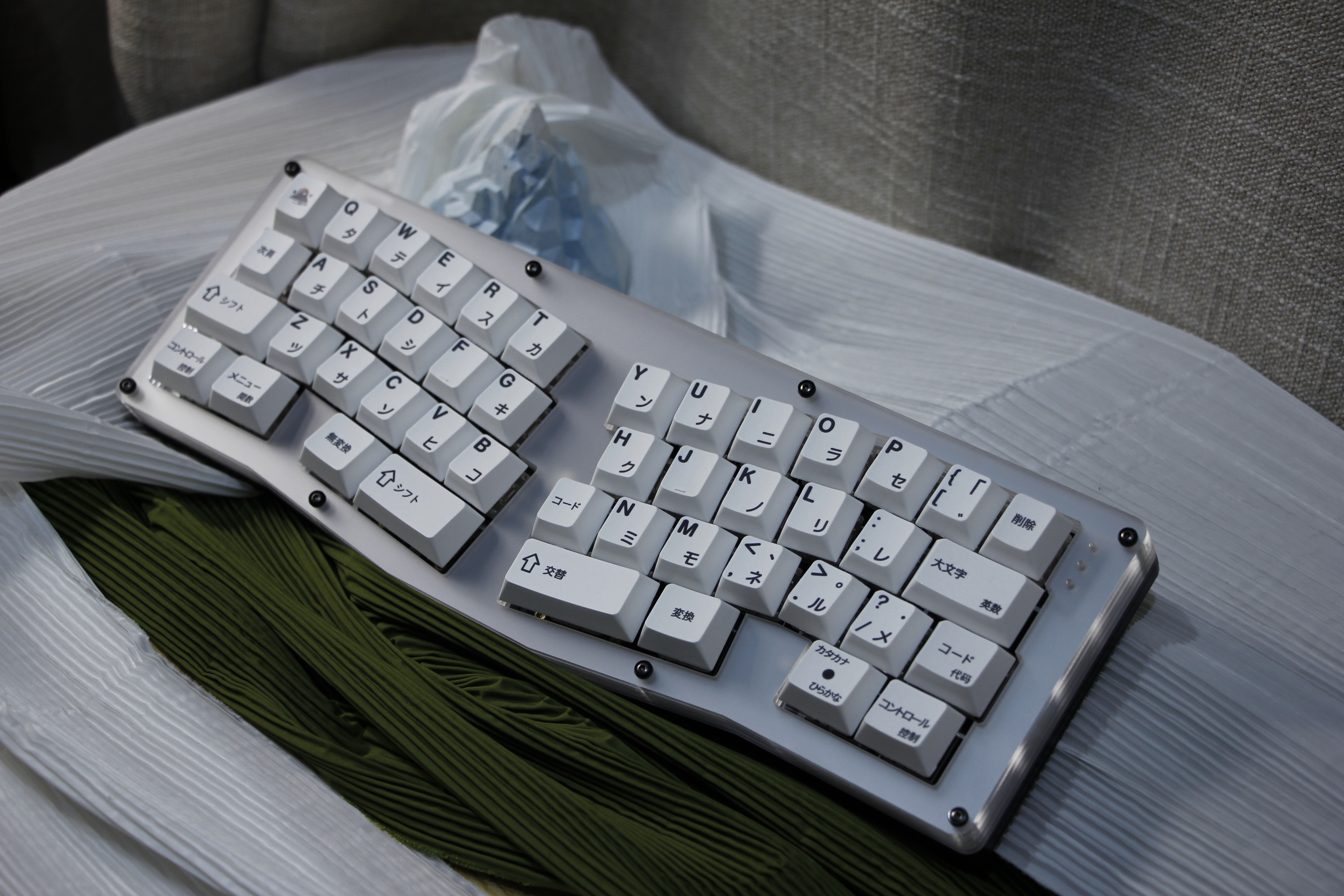 Alice keyboard PCB top view