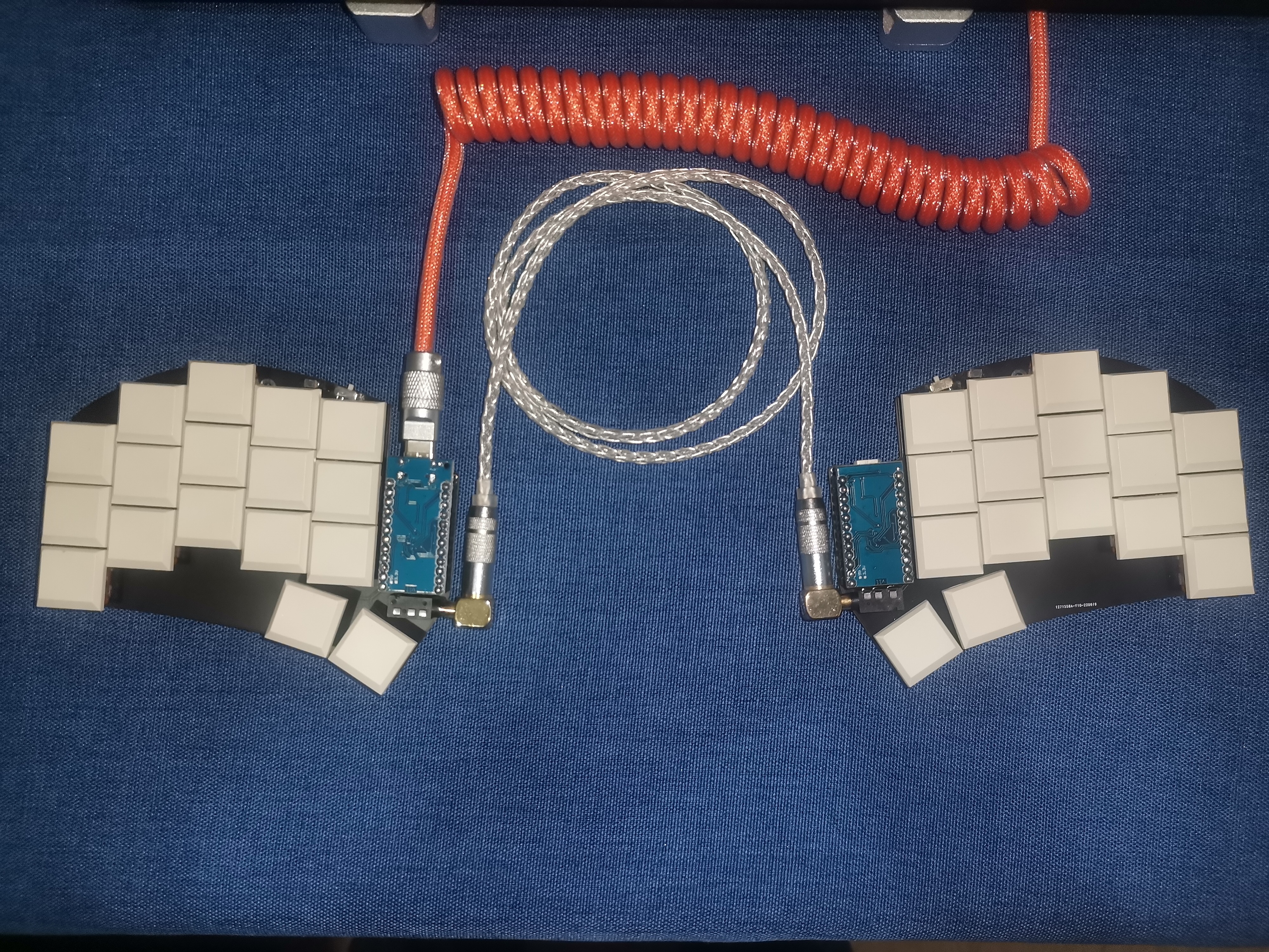 Sweep keyboard on fabric